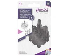 Gemini GEM-FSC-ELE-GCHAN Folienstempel N Cut Metal Die-Grand Kronleuchter, silber