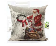 SLS Baumwolle Leinen dekorativer Überwurf-Kissenbezug Löwe piillow Fall 45,7 x 45,7 cm Weihnachten Kissen, 3, 45 * 45 cm