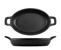 H&H 734281 Stielkasserolle aus Gusseisen, 12 x 18 cm