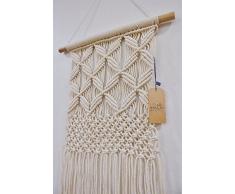Gentle Crafts Boho Makramee Wanddeko Zum Aufhängen: Deko Art Wand Baumwolle Seil Cord Gewebte Home Dekorationen für die Wohnzimmer Küche Schlafzimmer Oder Wohnung