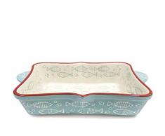 H&H 735868 Egeo Auflaufform Stoneware, rechteckig, 20 x 12 cm