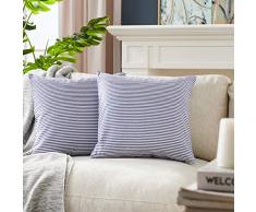 Foindtower Dekorative klassische Buffalo Überwurf-Kissenbezüge Baumwolle neutral kariert kariert kariert Gingham Kissenbezug Casual Rustikal Bauernhaus Modern Retro Dekoration für Sofa Schlafzimmer Stuhl Auto 45,7 x 45,7 cm