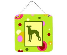 Caroline s Treasures ck1102ds66 Italienisches Windspiel Aluminium Metall Wand oder Tür Aufhängen Prints, 15,2 x 15,2 cm Multicolor