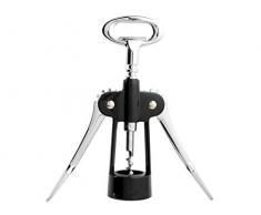 Home Soave Korkenzieher mit 2 Hebeln, Metall, Schwarz