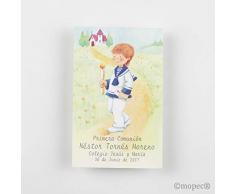 Mopec x049.3 – Stempel-Erstkommunion EIN Kind mit einem Stumpenkerze, 25-er Pack