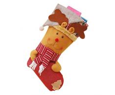 SUNTRADE 45,7 cm Weihnachtsstrumpf 3D Weihnachtsmann, Schneemann, Rentier, große Strümpfe Home Party Dekoration F