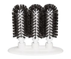 Bar Maid 3-brush Manuelle Glas Waschmaschine W/Saugnapf Base