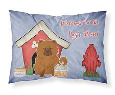 Caroline s Treasures bb2896pillowcase Hund House Collection Chow Chow rot Stoff Kissenbezüge, Standard, Multicolor