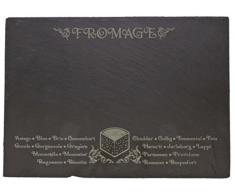 Thirstystone Menütafel mit Kreide, geätzt, Schwarz