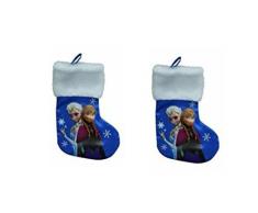 Disney Frozen 20,3 cm Mini Satin Weihnachtsstrumpf mit Fell X 2