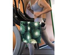Leus Sporthandtuch, super weich, 100 % Baumwolle, 66 x 40,6 cm, Plüsch-Designer-Schwitzhandtücher mit Eye-Popping-Design und besonders saugfähiger Velours-Vorderseite, Fitness-Handtücher für Männer und Frauen, 26 x 16 Cacti