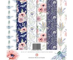 The Paper Boutique Summer in Provence Papierblock, 15,2 x 15,2 cm