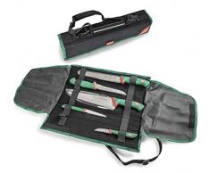 Sanelli 985605 Premana Professional Line 2.0 Chef Tasche/starrer Messerhalter für 5 Messer, schwarz