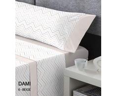 Kabely Bettwäsche Bett 180 cm Beige