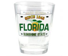 Florida Sunshine State Nummernschild Shot Glas