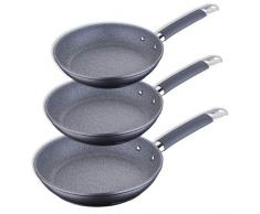 BERGNER PK1628 Pfannenset Ø20, Ø24 und Ø28 MASTERPRO-Aluminium geschmiedet Induktion