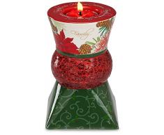 Up Words by Pavilion Holiday Tea Light Candle Holder, Family Sentiment, 5-1/2-Inch Tall, Includes Tea Light Candle