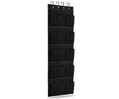 Dewsshine Hängeaufbewahrung für Unterwäsche, BH, Socken, Zubehör mit 20 Taschen schwarz