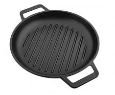 Victoria SKL-311 Grillpfanne aus Eisen, 25,4 cm, Schwarz