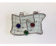 N/A NA Musik Suncatcher in gebeizt Glas