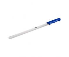 thermohauser Konditormesser (Stahl, rostfrei), einseitig geschliffen, mit blauem Kunststoffgriff, Klinge 36 cm