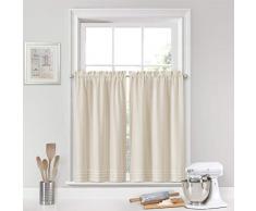 Vue Kingsbury Kleine Paneele, Sichtschutz, Fenster, Badezimmer, 1 Paar 52 x 24 Natur
