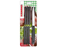 Kaimano Dinamik Steakmesser, Edelstahl, Schwarz, 28 x 10 x 2 cm, 9-Einheiten