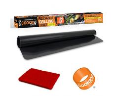Cookina Grillplatte mit Antihaftbeschichtung, wiederverwendbar Single Pack schwarz