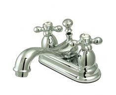 Nuvo Elements of Design es3601ax Chicago Spültischmischbatterie 10,2 cm Centerset Toilette Wasserhahn mit Messing Pop-Up, 4-1/5,1 cm poliert Chrom