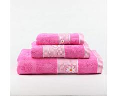 Natural History Gifts Saunatuch 3er Set 400 G pink 30 x 50 cm + 50 x 100 cm + 100 x 150 cm