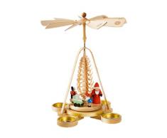 Alexander Taron 16687 Richard Glaesser Pyramide Santa mit Spielzeug und Baum, 25,4 x 20,3 cm, Braun