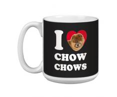 Tree-Free Greetings xm29034 I Heart Chow Chow Künstlerische Jumbo Tasse, 591 ml, Hellbraun