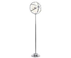 Näve Leuchten LED Stehleuchte Universum mit Glaskugeln, Chrom, 160 x 38 x 160 cm