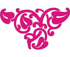 INDIGOS 4051095026969 Wandtattoo w258 Ornament, Ranken 120 x 71 cm, rosa