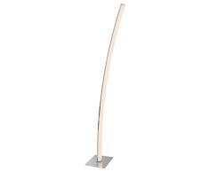 Näve Leuchten LED Stehleuchte Dubai, Metall, 25.9 W, silber, 150 x 20 x 20 cm