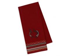 Design Imports Southwest Tisch Linens 18 x 28 - Dishtowel 2-Pack Kokopelli Embroidered