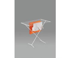 Metaltex 40550014080 Wäscheständer, gekreuzt, beschichteter Stahldraht, weiß, 110 x 82 x 56 cm