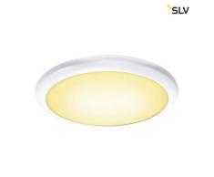 SLV RUBA 20 CW Sensor, LED Outdoor Wand- und Deckenaufbauleuchte, weiß IP65 3000/4000K Leuchte, Kunststoff, 27 W