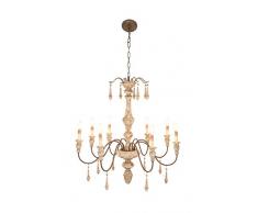 Deco 79 Kronleuchter, Light Brown, Gold, Large
