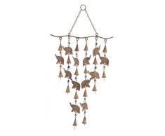 Deco 79 Metall Windspiel W, 63,5 cm h-51545, 33 cm W/63,5 cm H