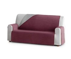 Eysa Oslo Sofa überwurf, Polyester, C/8 burdeaux-grau, 2 sitzer 115 cm. Geeignet für Sofas von 120 bis 170 cm
