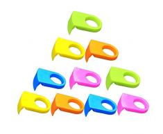 ozzptuu 100 ABS Drink Clips Flasche Schnalle Halterungen Bier Cocktail Snap für Schiff & Goblet Gläser (zufällige Farbe)
