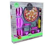 ODS 33809 Pizza-Set Spielzeug, Rosa, Grau, M