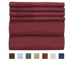 Spannbetttuch für extra tiefe Matratzen, 7-teiliges Set – Spannbettlaken für King-Size-Betten – extra tiefe Taschen – tiefe Spannbettlaken – für extra tiefe Matratzen