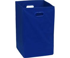 Simple Houseware Wäschesammler, zusammenklappbar dunkelblau