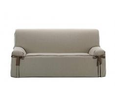 Martina Home Capri Sofabezug mit Schleifen, Leinen, 2 Seiten