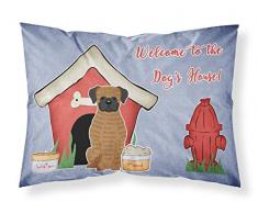 Caroline s Treasures bb2871pillowcase Hund House Collection Brindle Boxer Stoff Kissenbezüge, Standard, Multicolor