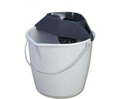 Denox 33220.685 Eimer mit Abtropfgestell, 12 l, Granit, Polypropylen, Einheitsgröße