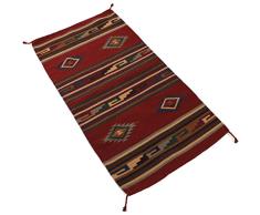 Splendid Exchange Hand gewebt Wolle Southwest Bereich Teppich, Wolle und Wollgemisch, Regular Four Diamonds Dark Red, Regular