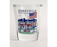 Asheville North Carolina Great American Cities Collection Shot Glas